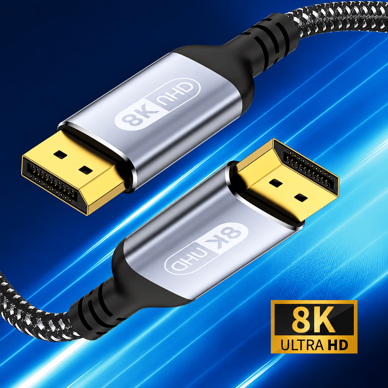 Câble DisplayPort 1.4 – 8K 60 Hz / 4K 144 Hz